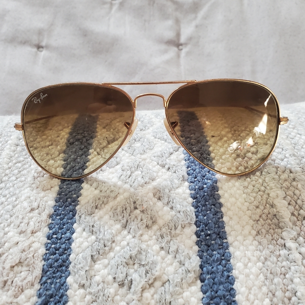 Ray-Ban Aviator Sunglasses 1st Edition with Gold Frame and Brown Lenses